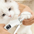 Safe 2-in-1 Dog & Cat Nail Clipper with Diamond Grinder - USB Type-C Rechargeable