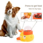 2-in-1 Interactive Dog Treat Dispenser & Slow Feeder - Cartoon Duck Paw-Pressed IQ Puzzle Toy
