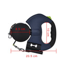 Retractable Dog Leash with LED Light (3M) - Reflective Nylon Puppy Lead for Small Dogs & Yorkies