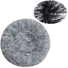 Calming Donut Dog Bed & Cat Cushion - Ultra Soft Plush Anti-Anxiety Pet Bed with Non-Slip Bottom