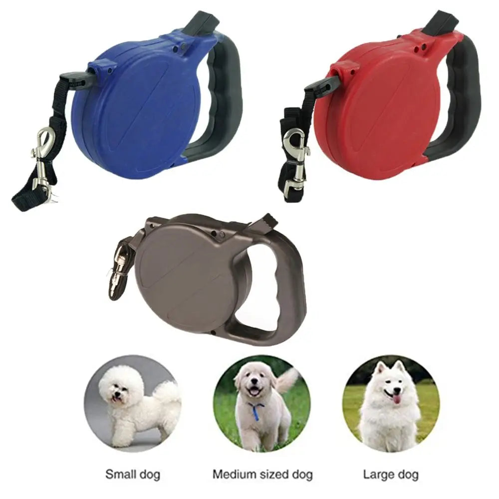 Retractable Dog Leash 8M - Automatic Extendable Dog Lead with One-Button Lock for Medium Large Dogs