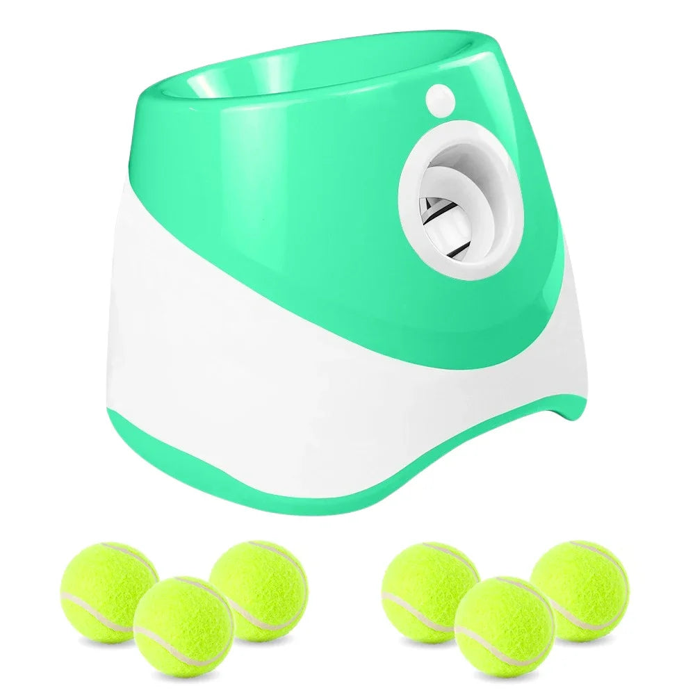 Automatic Dog Ball Launcher with 3 Distance Settings - Interactive Fetch Toy with 58mm ETPU Tennis Balls