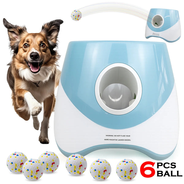 Automatic Dog Ball Launcher with 3 Distance Settings - Interactive Fetch Toy with 58mm ETPU Tennis Balls