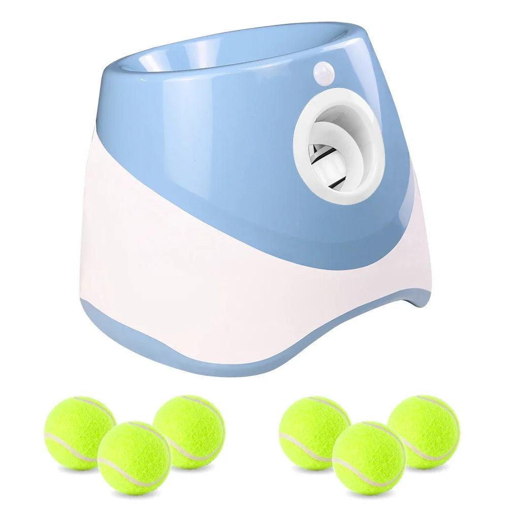 Automatic Dog Ball Launcher with 3 Distance Settings - Interactive Fetch Toy with 58mm ETPU Tennis Balls