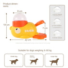 2-in-1 Interactive Dog Treat Dispenser & Slow Feeder - Cartoon Duck Paw-Pressed IQ Puzzle Toy