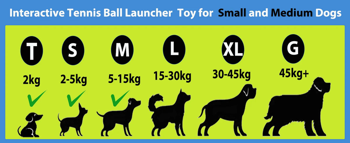 Automatic Dog Ball Launcher with 3 Distance Settings - Interactive Fetch Toy with 58mm ETPU Tennis Balls