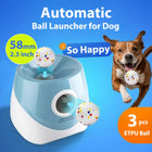 Automatic Dog Ball Launcher with 3 Distance Settings - Interactive Fetch Toy with 58mm ETPU Tennis Balls