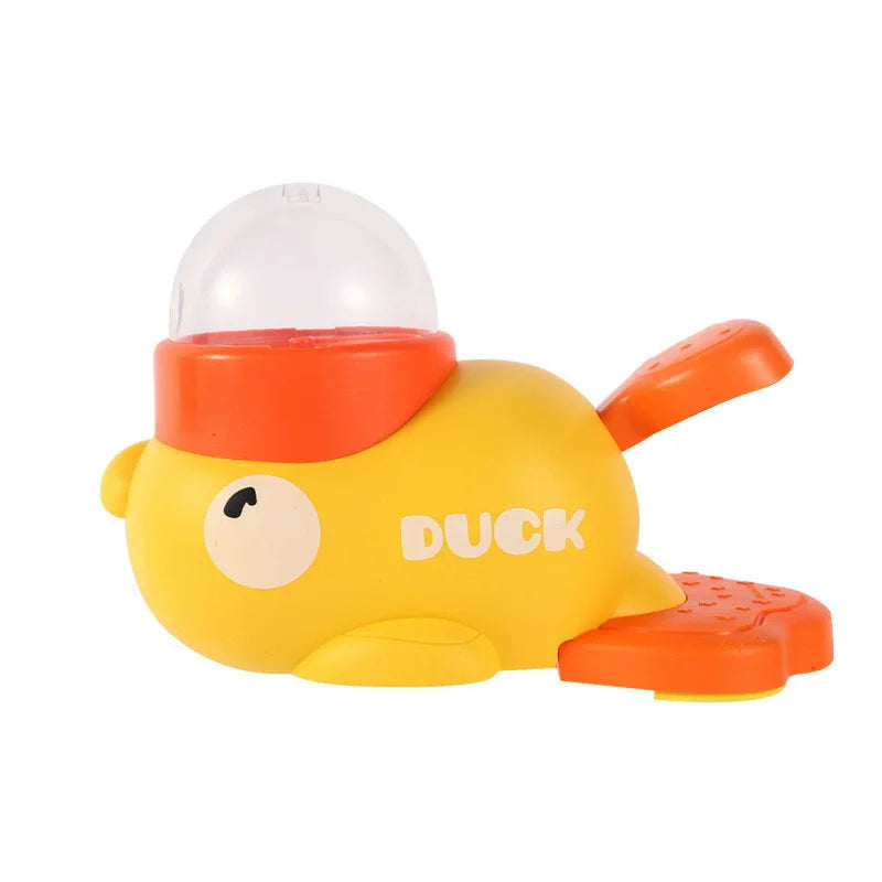 2-in-1 Interactive Dog Treat Dispenser & Slow Feeder - Cartoon Duck Paw-Pressed IQ Puzzle Toy