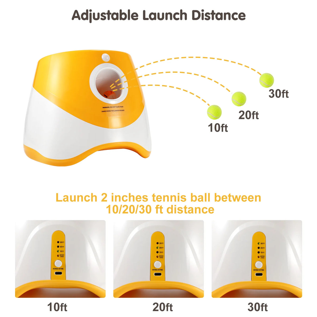 Mini Automatic Dog Ball Launcher with 3 Balls – Rechargeable Indoor Fetch Toy for Small Dogs