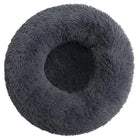 Calming Donut Dog Bed & Cat Cushion - Ultra Soft Plush Anti-Anxiety Pet Bed with Non-Slip Bottom