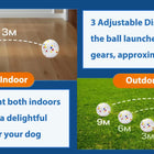 Automatic Dog Ball Launcher with 3 Distance Settings - Interactive Fetch Toy with 58mm ETPU Tennis Balls