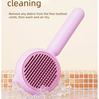 Pet Grooming Open Knot Cat Dog Self Cleaning Needle Comb Brush For Floating Hair Removal Grooming Tool Pet Accessories