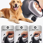 10M Heavy-Duty Retractable Dog Leash (110 lbs) with Waste Bag Dispenser – 360° Anti-Tangle