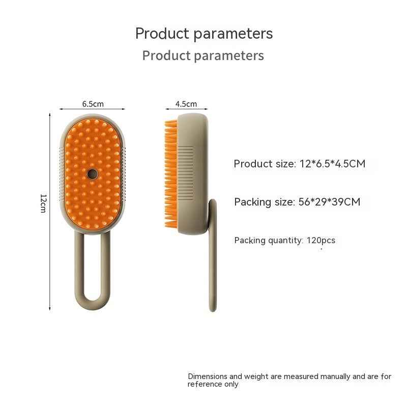 3-in-1 Cat Steam Brush | Electric Spray Pet Grooming Comb & Hair Removal Brush