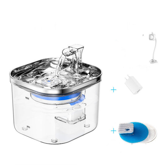Intelligent Stainless Steel Automatic Pet Water Fountain | Silent Circulation Dispenser with Filter Filtration System for Cats & Dogs