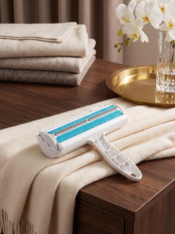 Reusable Pet Hair Remover Roller – Self-Cleaning Dog & Cat Fur Removal Tool for Furniture, Carpets, Bedding & Cars